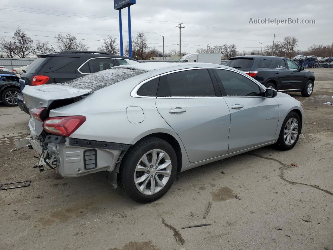 2021 Chevrolet Malibu Lt Silver vin: 1G1ZD5ST4MF024670