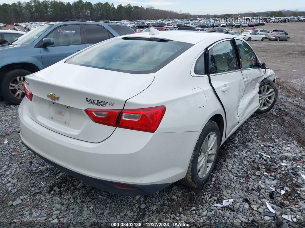 2018 Chevrolet Malibu Lt White vin: 1G1ZD5ST5JF130136