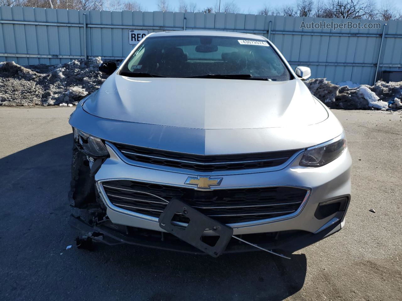 2018 Chevrolet Malibu Lt Silver vin: 1G1ZD5ST5JF151200