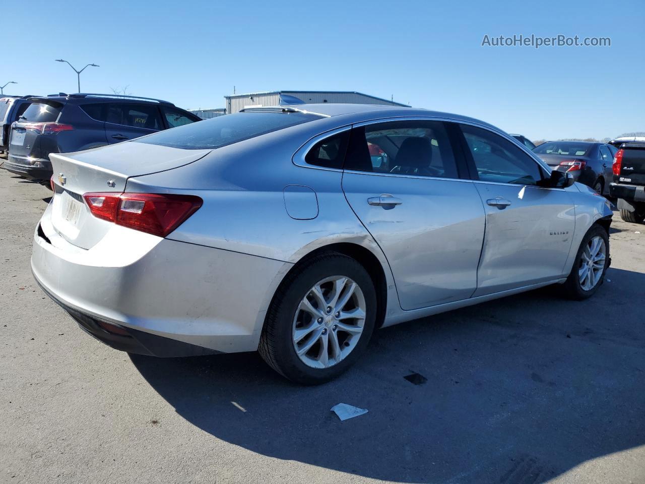 2018 Chevrolet Malibu Lt Silver vin: 1G1ZD5ST5JF151200