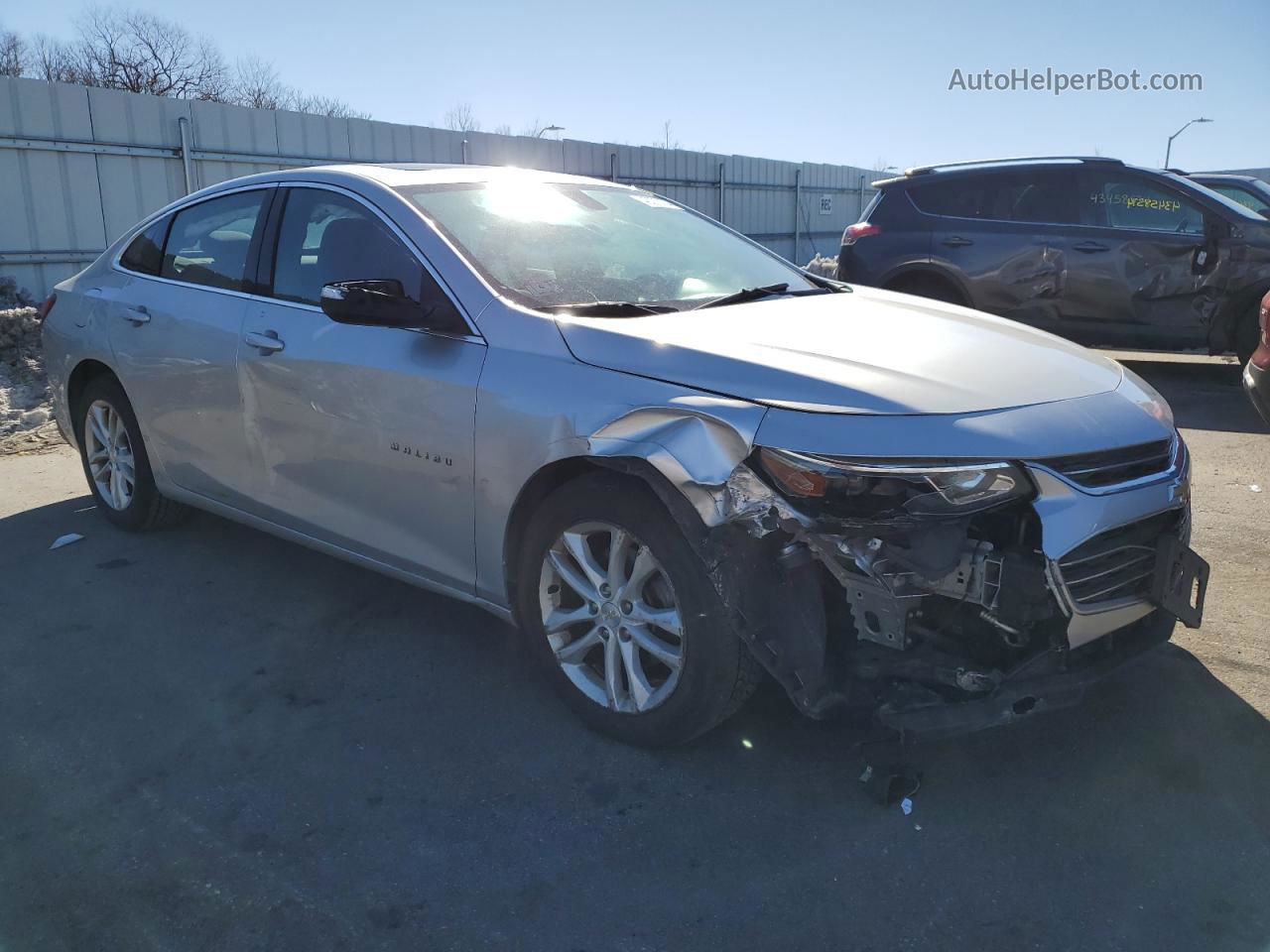 2018 Chevrolet Malibu Lt Silver vin: 1G1ZD5ST5JF151200