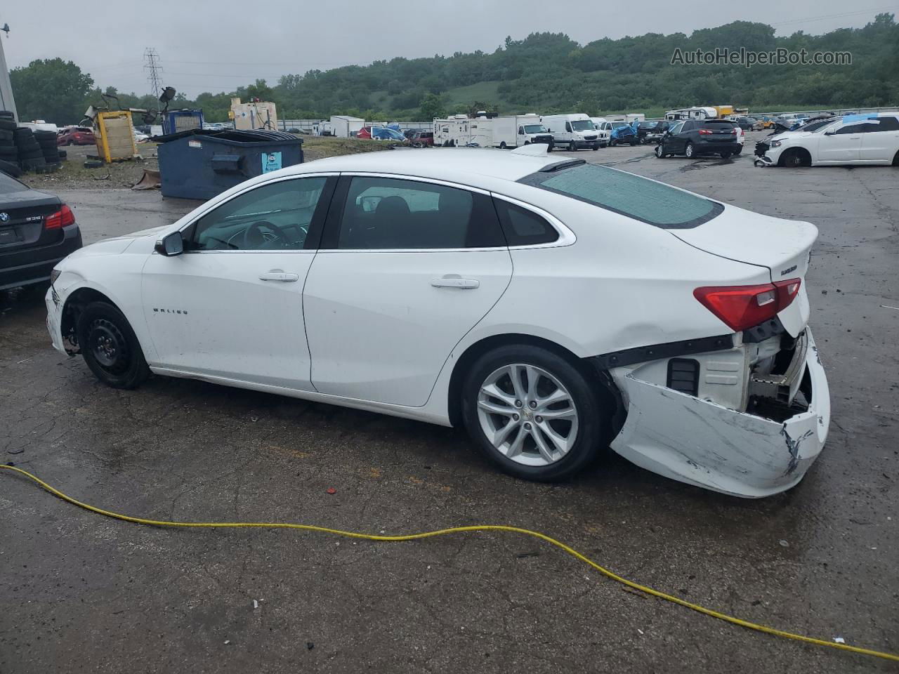 2018 Chevrolet Malibu Lt White vin: 1G1ZD5ST5JF153755