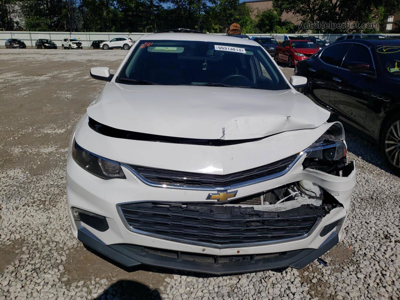 2018 Chevrolet Malibu Lt White vin: 1G1ZD5ST5JF154811