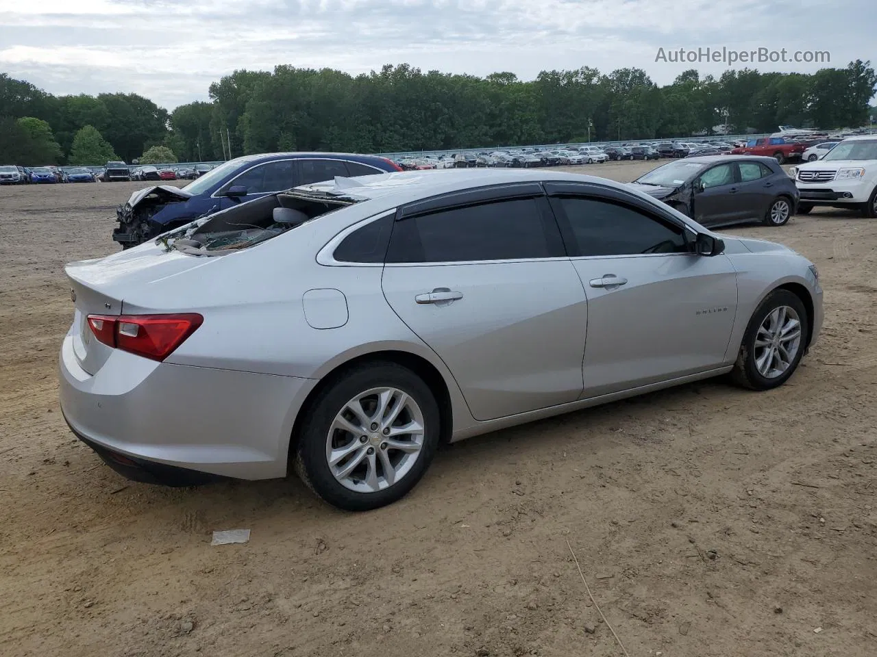 2018 Chevrolet Malibu Lt Silver vin: 1G1ZD5ST5JF158552