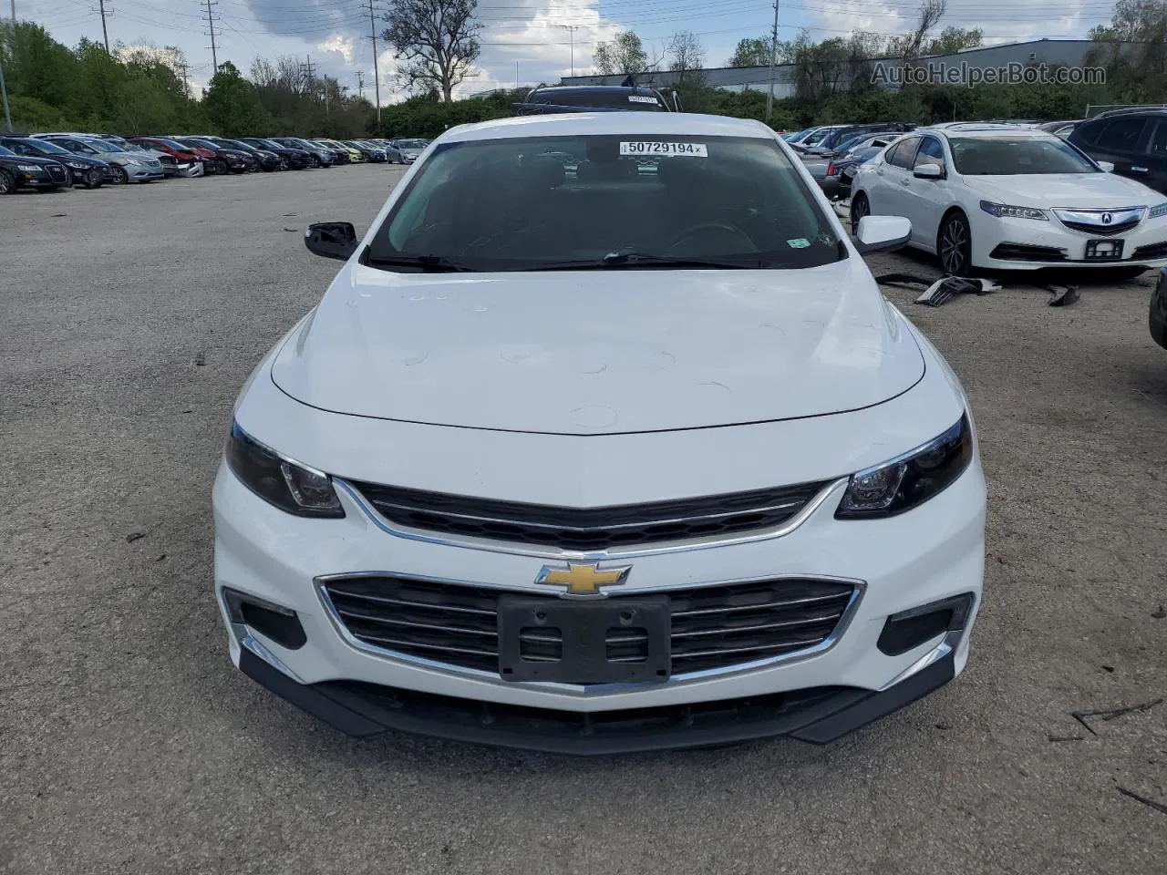 2018 Chevrolet Malibu Lt White vin: 1G1ZD5ST5JF180969