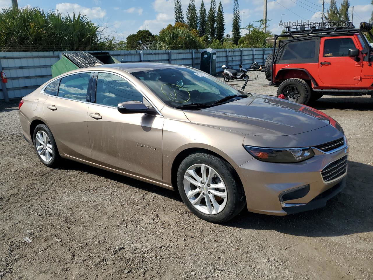 2018 Chevrolet Malibu Lt Tan vin: 1G1ZD5ST5JF199473