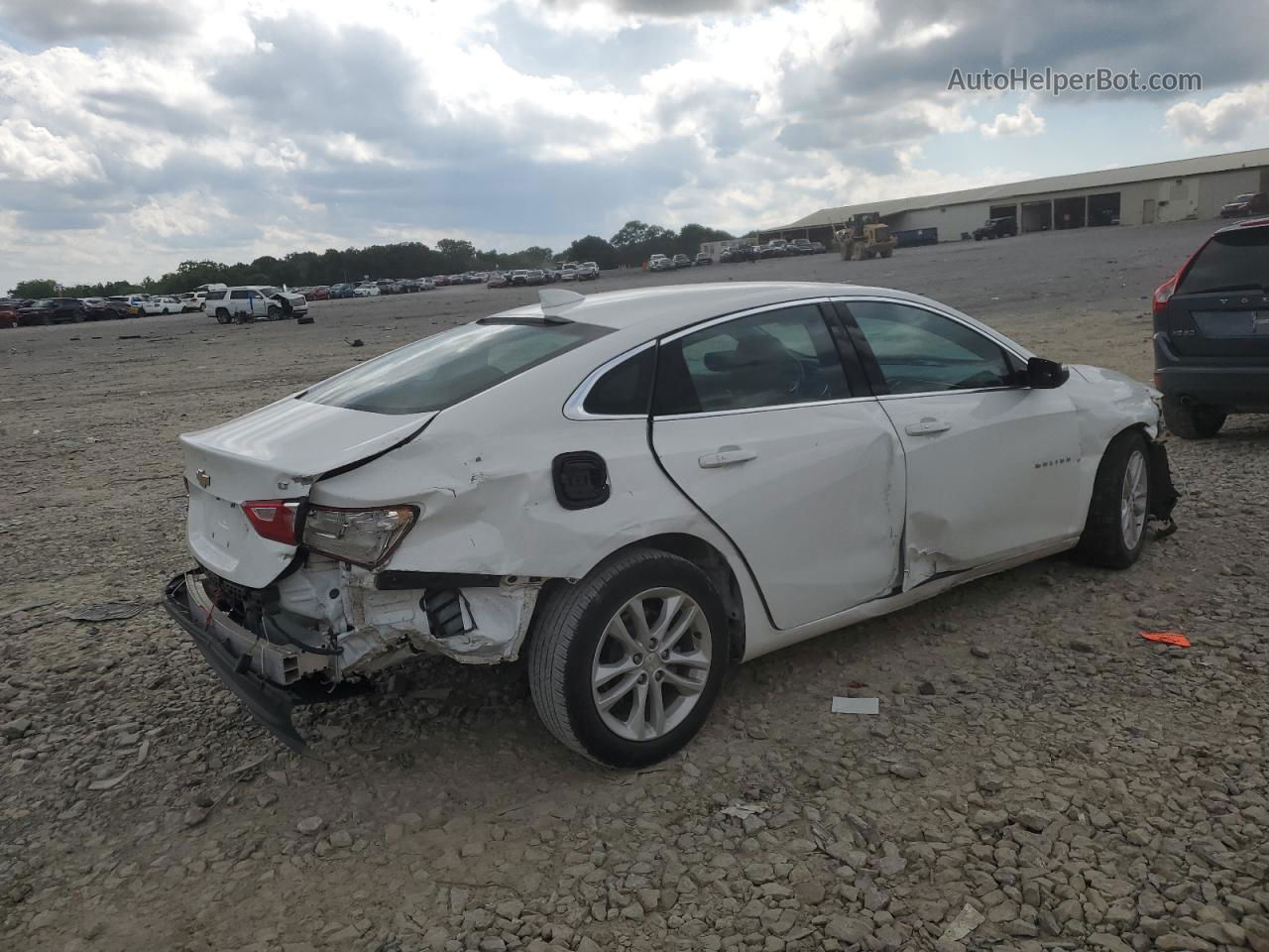 2018 Chevrolet Malibu Lt White vin: 1G1ZD5ST5JF217843