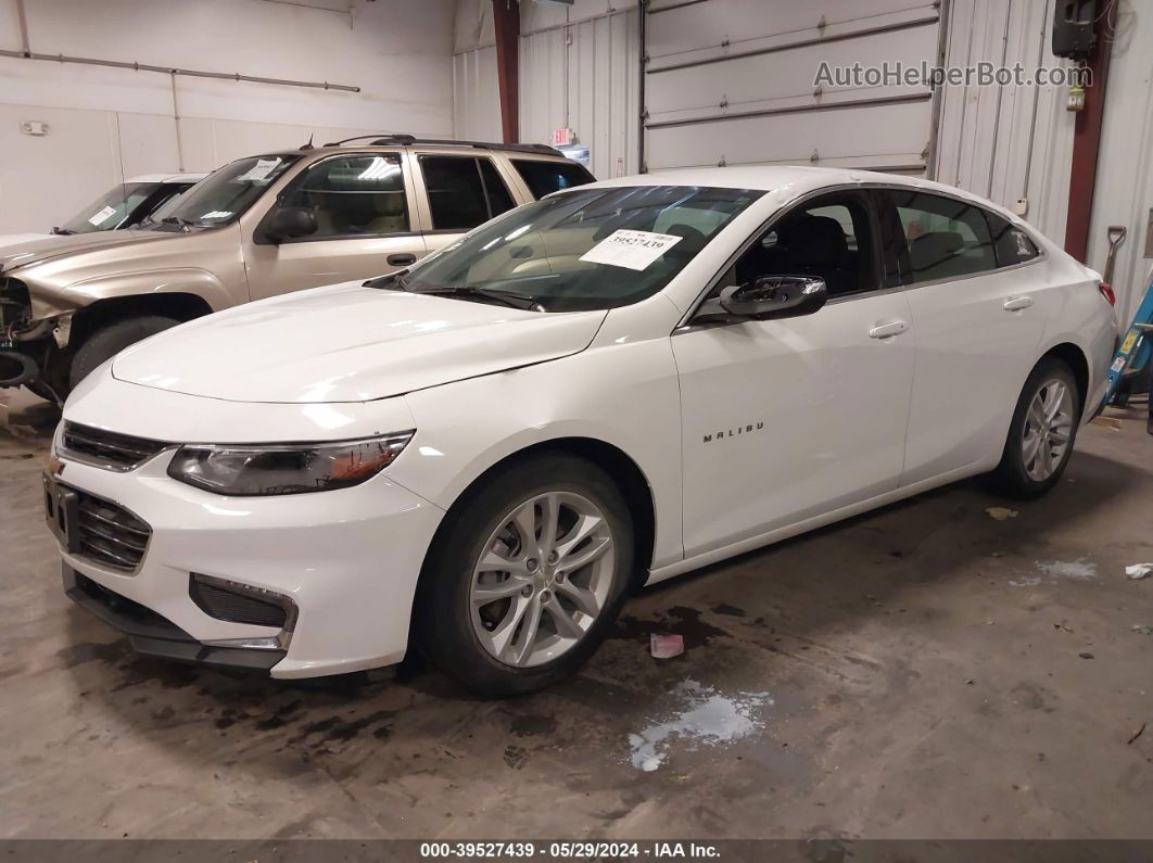 2018 Chevrolet Malibu Lt White vin: 1G1ZD5ST5JF227899