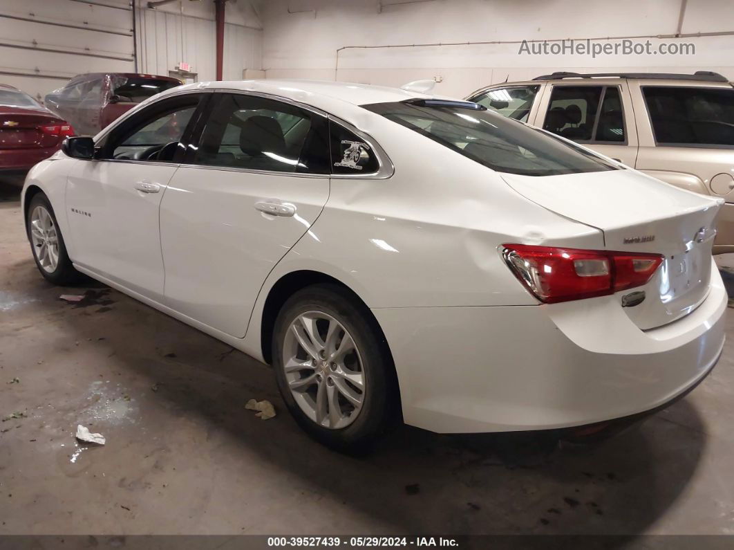 2018 Chevrolet Malibu Lt White vin: 1G1ZD5ST5JF227899