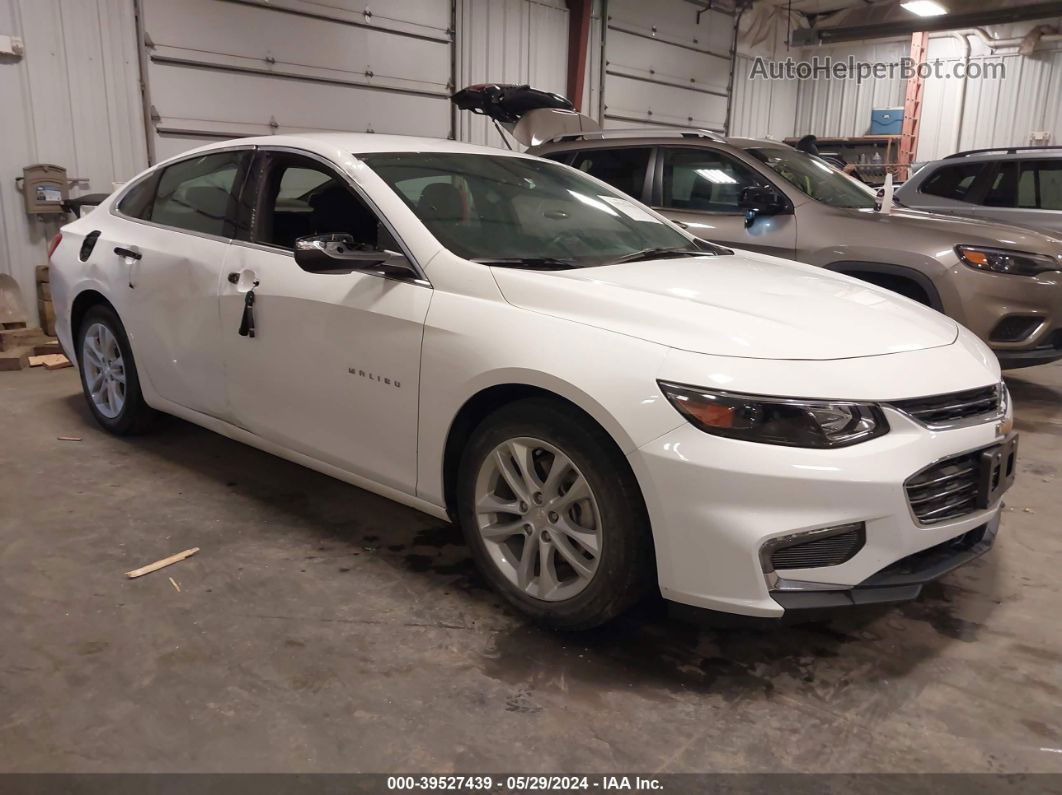 2018 Chevrolet Malibu Lt White vin: 1G1ZD5ST5JF227899