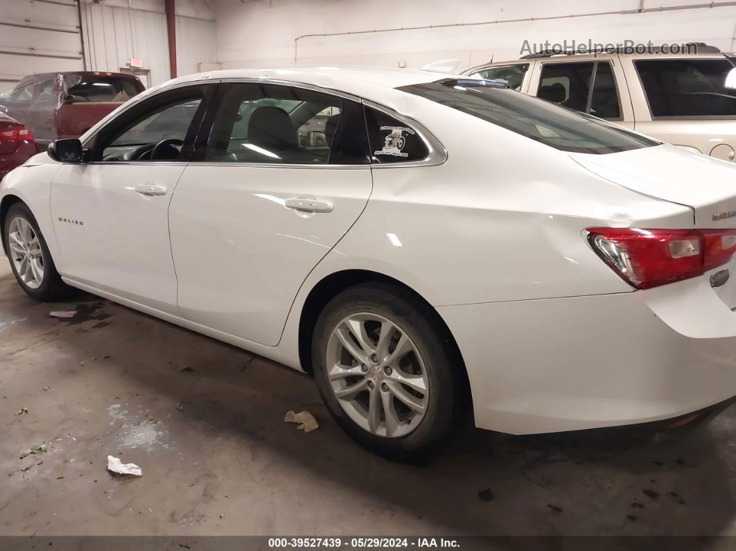 2018 Chevrolet Malibu Lt White vin: 1G1ZD5ST5JF227899