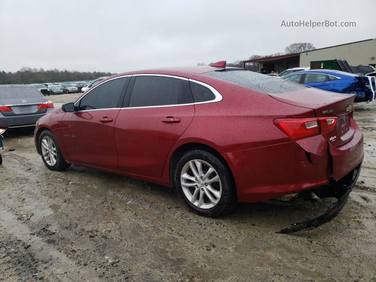 2018 Chevrolet Malibu Lt Red vin: 1G1ZD5ST5JF242936