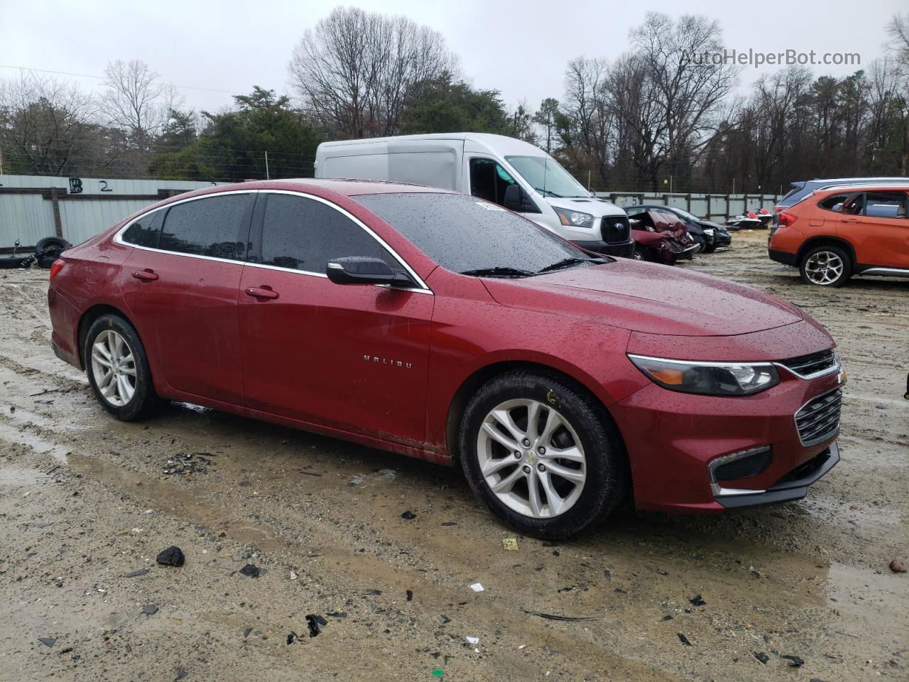 2018 Chevrolet Malibu Lt Red vin: 1G1ZD5ST5JF242936