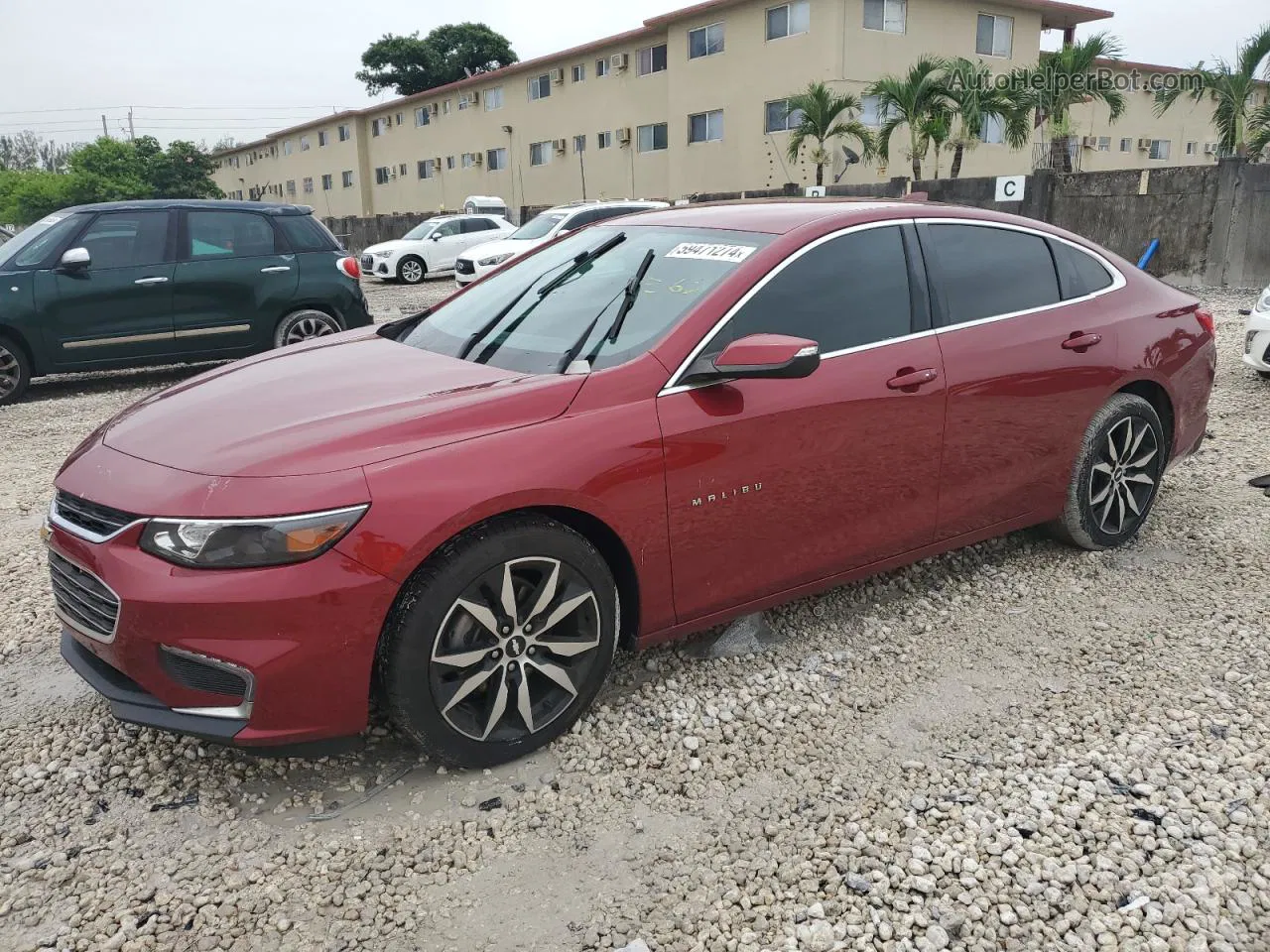 2018 Chevrolet Malibu Lt Red vin: 1G1ZD5ST5JF285947