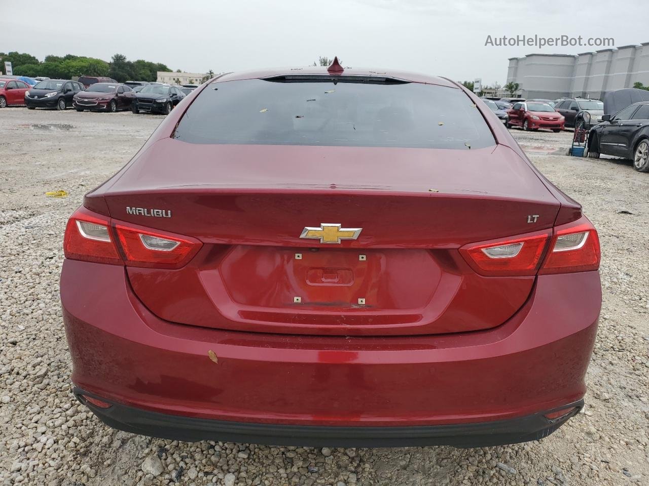 2018 Chevrolet Malibu Lt Красный vin: 1G1ZD5ST5JF285947