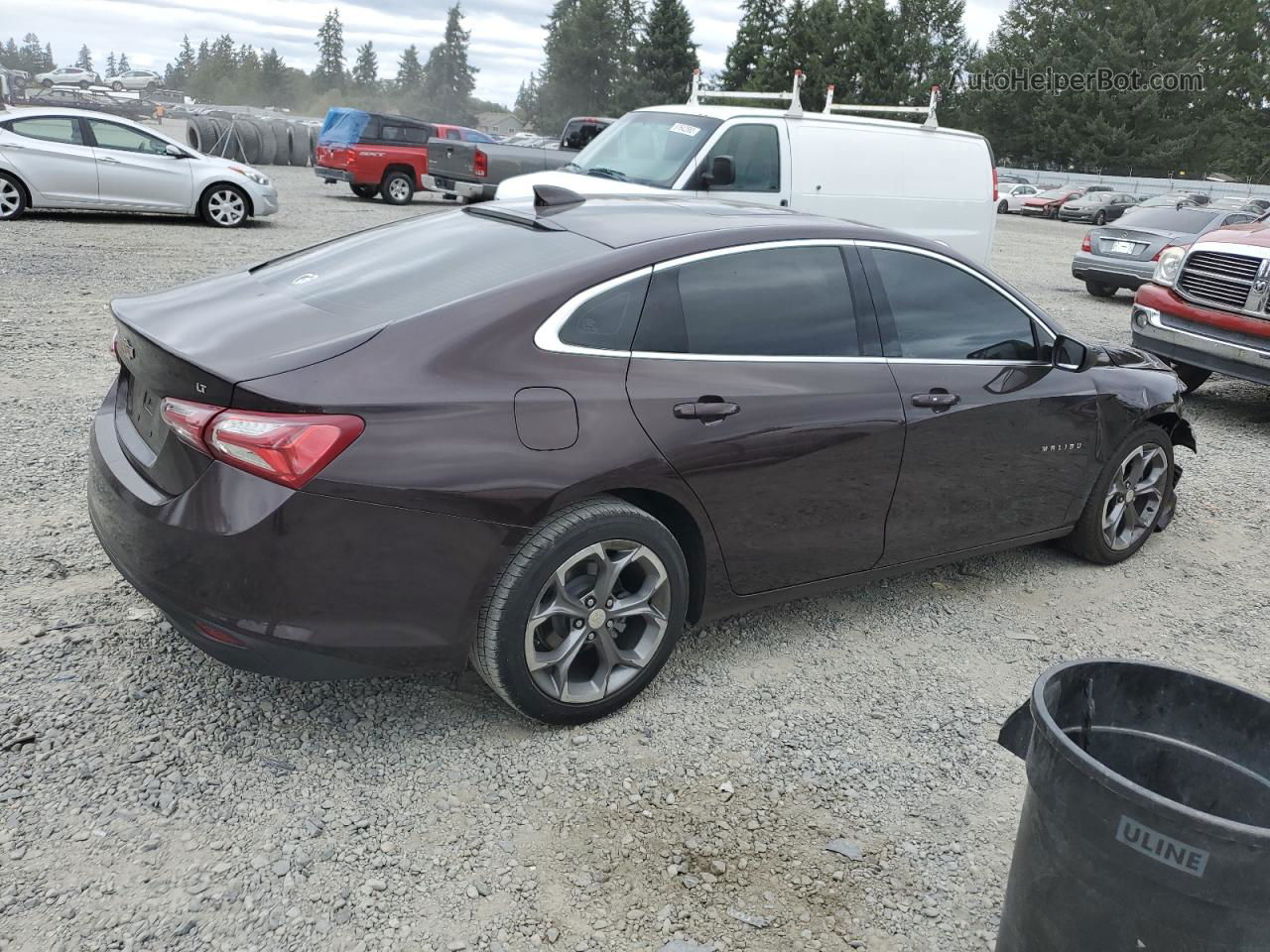 2021 Chevrolet Malibu Lt Purple vin: 1G1ZD5ST5MF013418