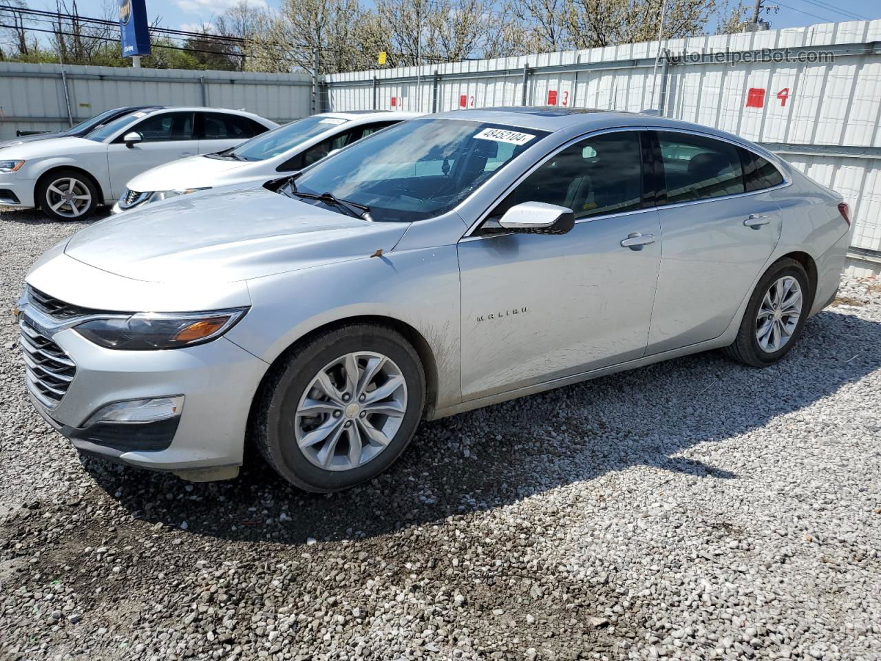 2021 Chevrolet Malibu Lt Silver vin: 1G1ZD5ST5MF015315