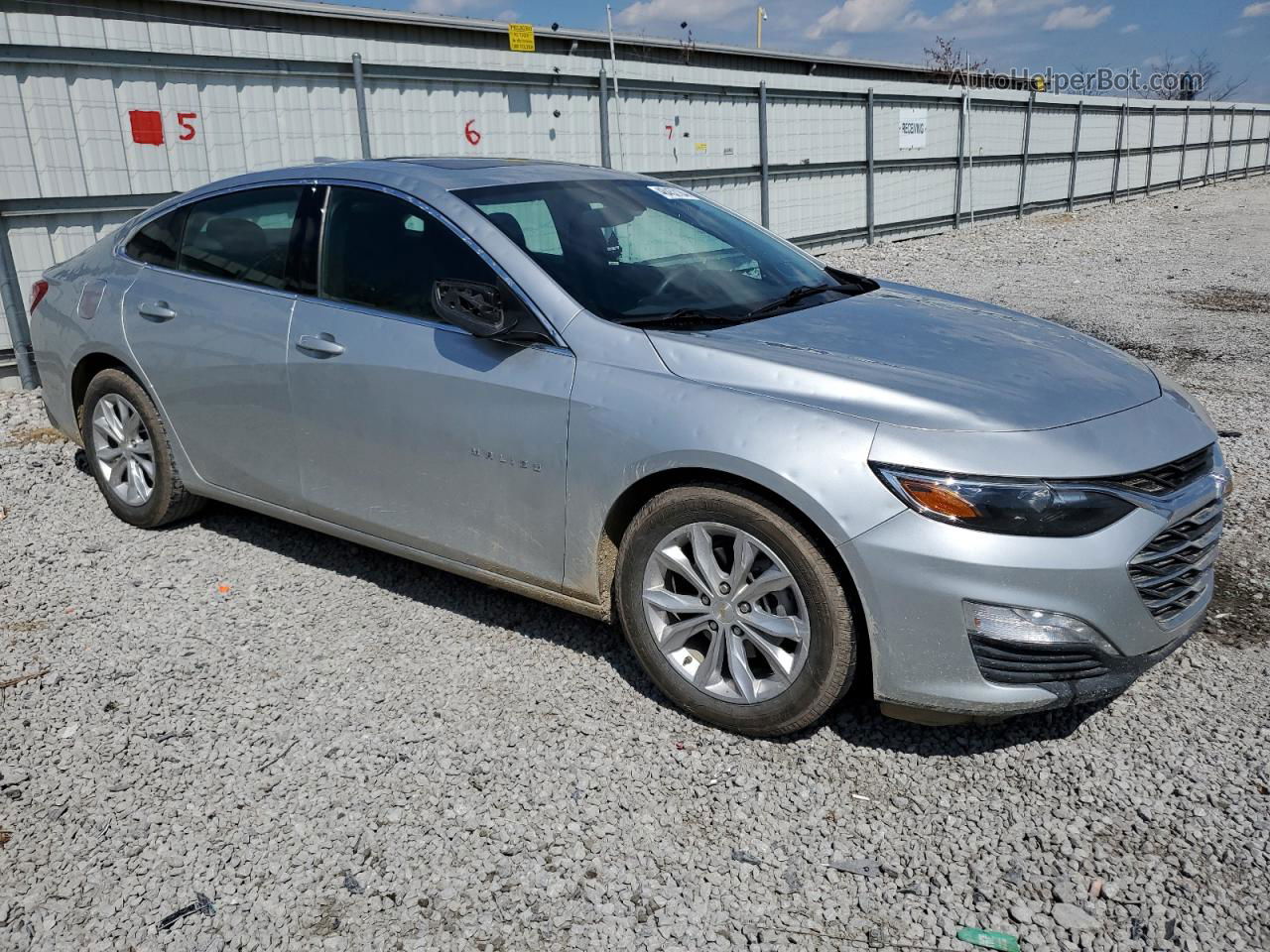 2021 Chevrolet Malibu Lt Silver vin: 1G1ZD5ST5MF015315