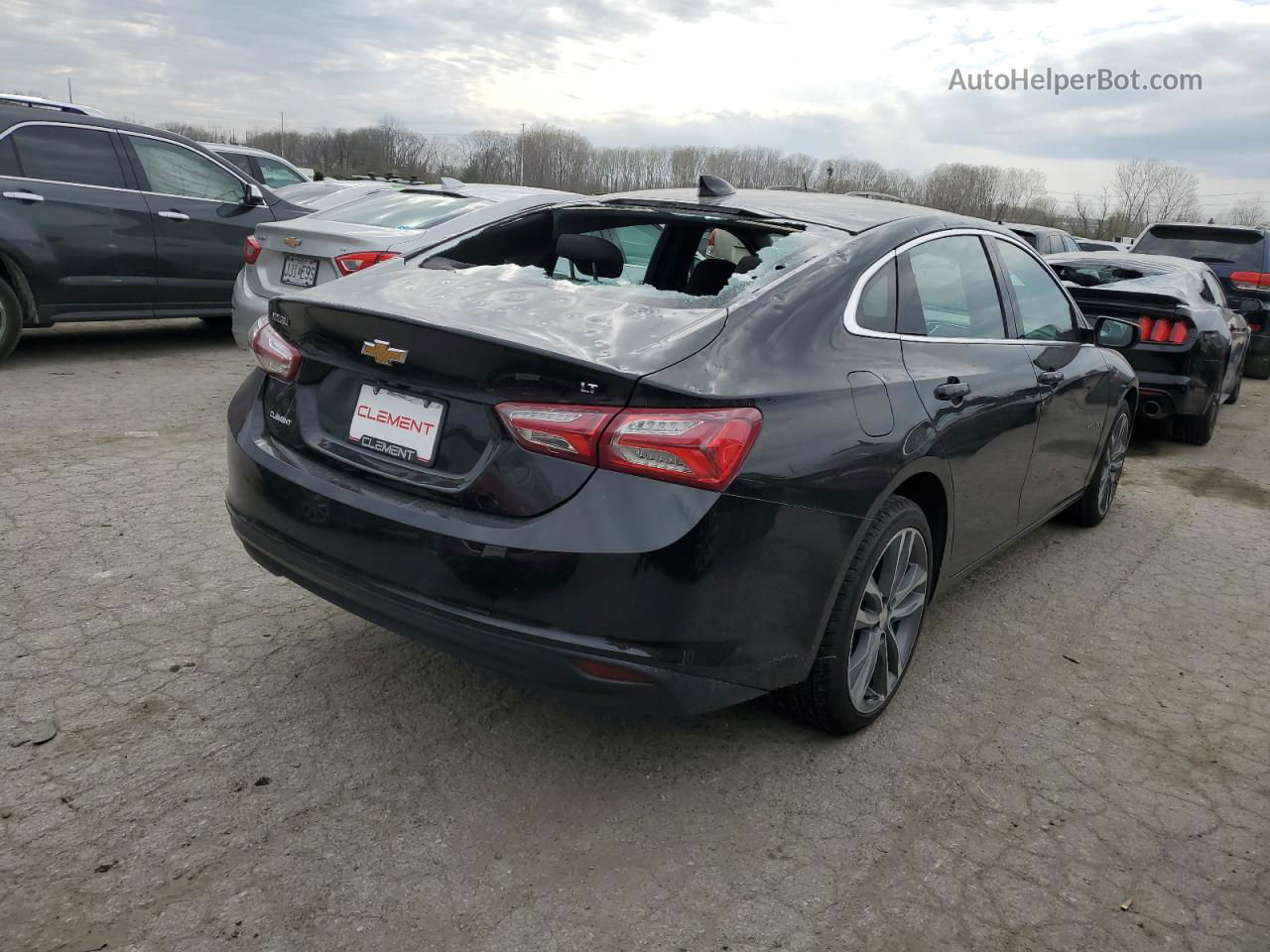 2021 Chevrolet Malibu Lt Черный vin: 1G1ZD5ST5MF019204