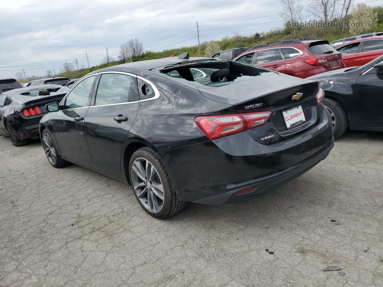 2021 Chevrolet Malibu Lt Черный vin: 1G1ZD5ST5MF019204