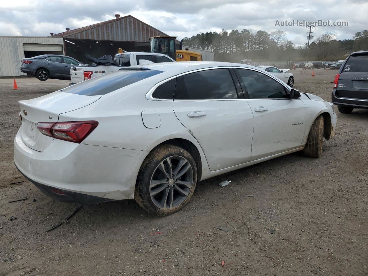 2021 Chevrolet Malibu Lt White vin: 1G1ZD5ST5MF024404