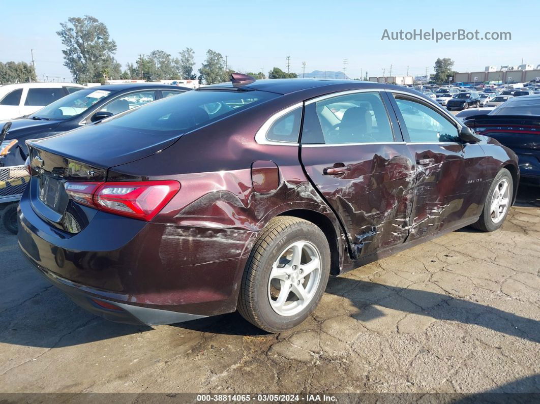 2021 Chevrolet Malibu Fwd Lt Бордовый vin: 1G1ZD5ST5MF030624