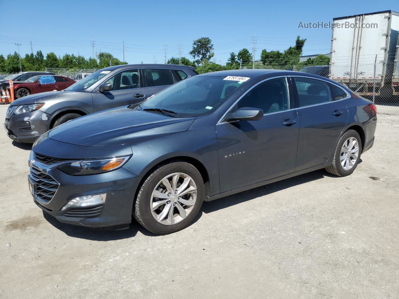 2021 Chevrolet Malibu Lt Серый vin: 1G1ZD5ST5MF075806