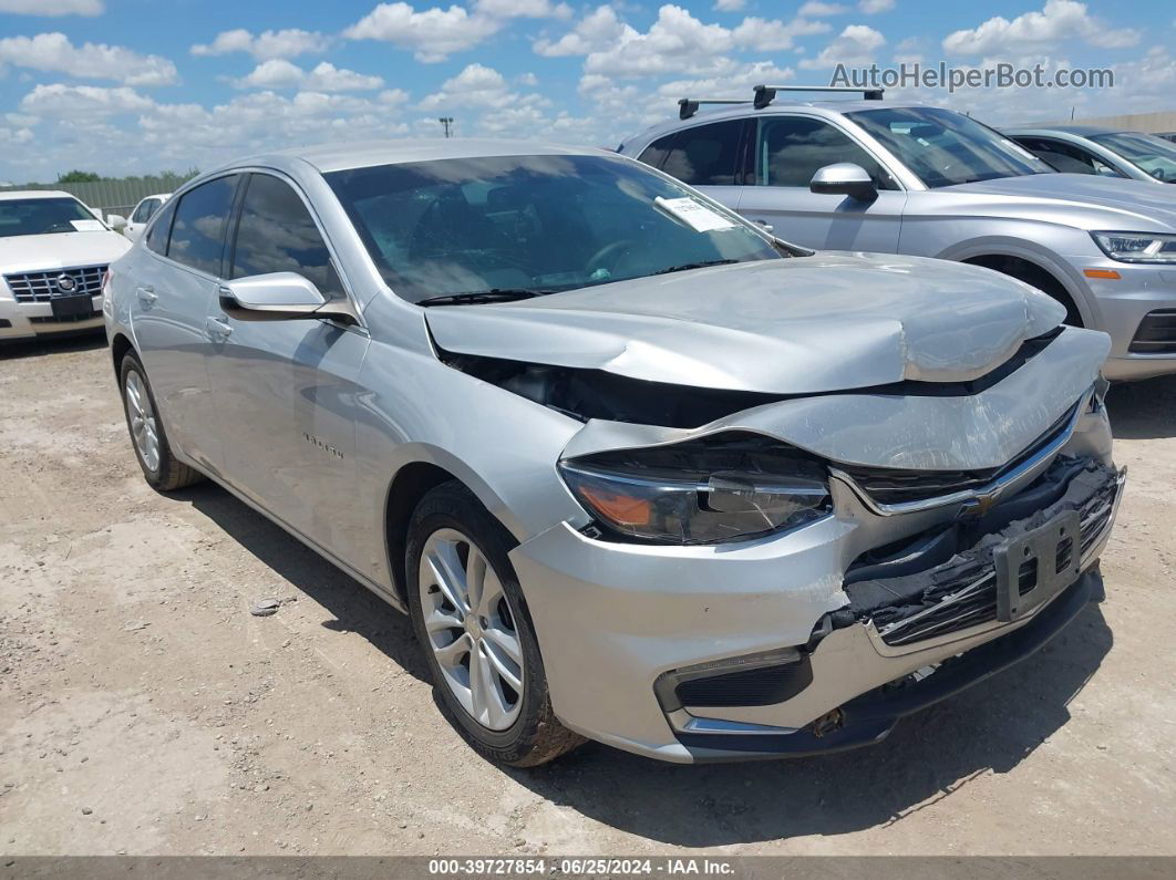 2018 Chevrolet Malibu Lt Silver vin: 1G1ZD5ST6JF137144