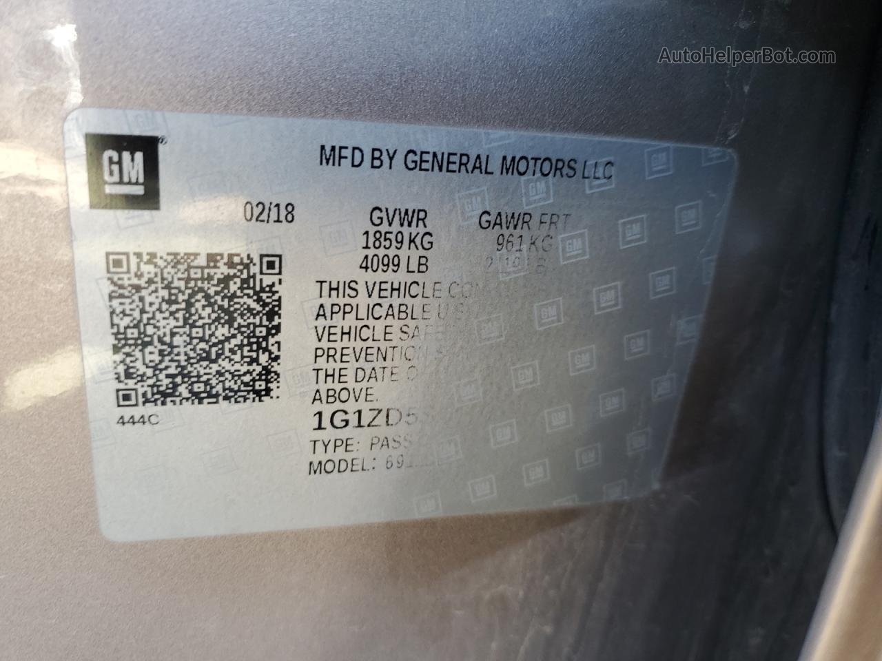 2018 Chevrolet Malibu Lt Tan vin: 1G1ZD5ST6JF186439