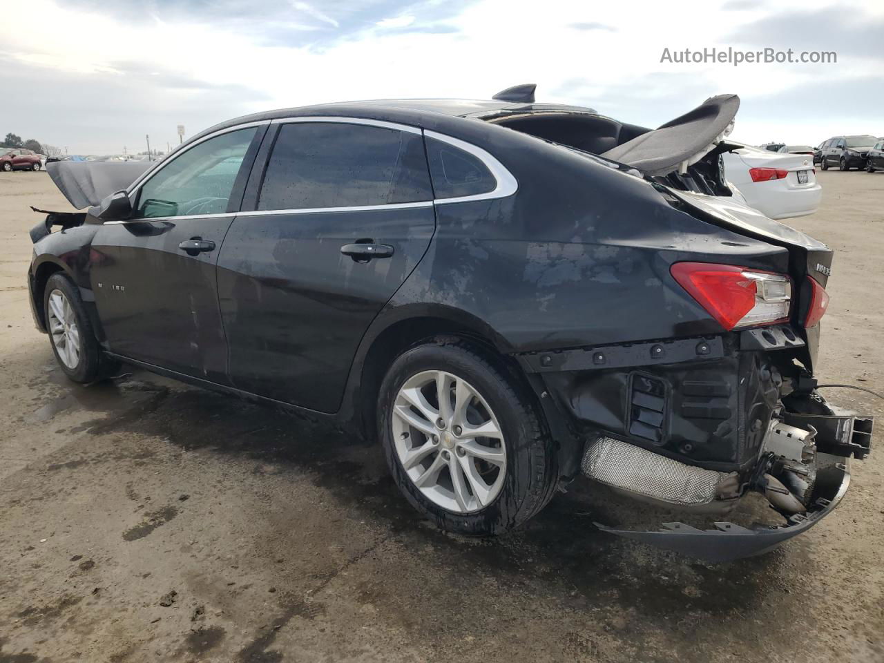 2018 Chevrolet Malibu Lt Black vin: 1G1ZD5ST6JF198722