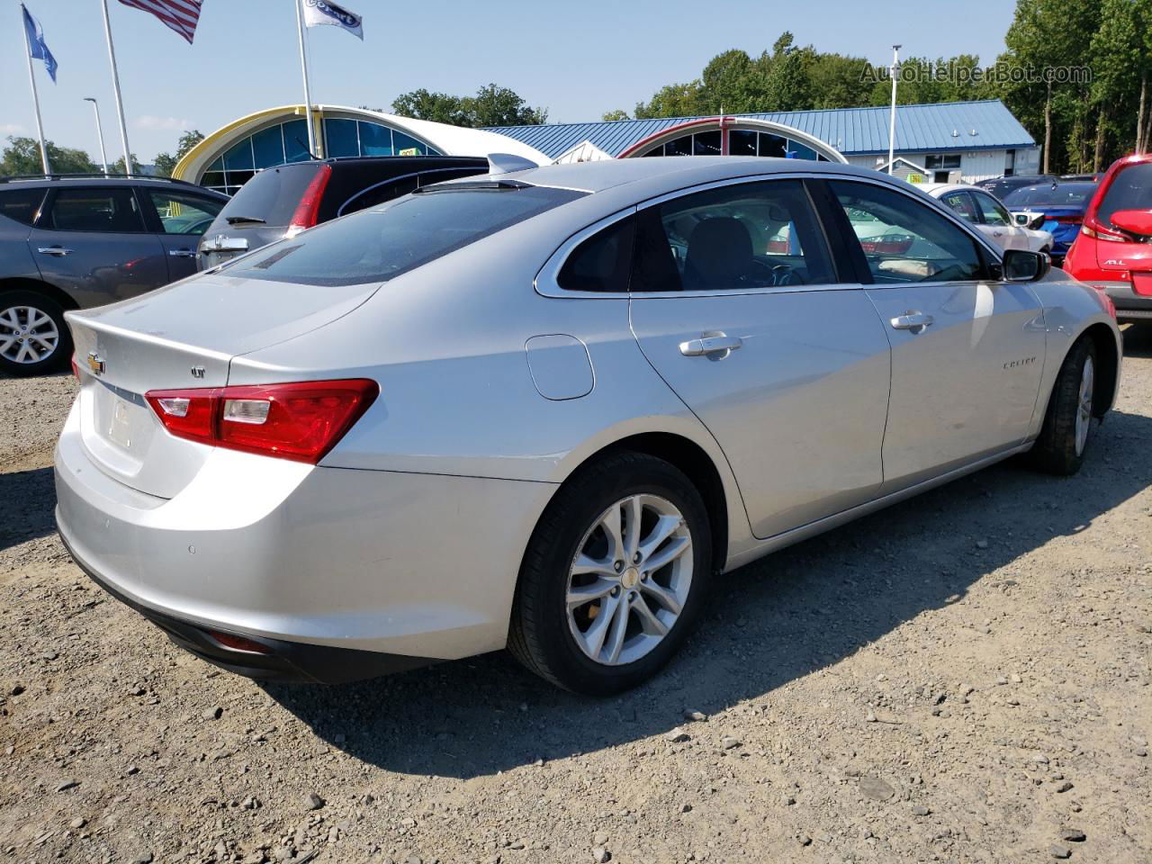 2018 Chevrolet Malibu Lt Silver vin: 1G1ZD5ST6JF231928