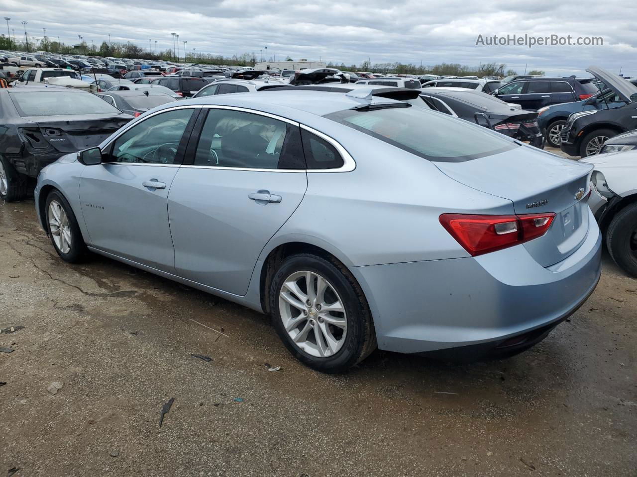 2018 Chevrolet Malibu Lt Синий vin: 1G1ZD5ST6JF243772