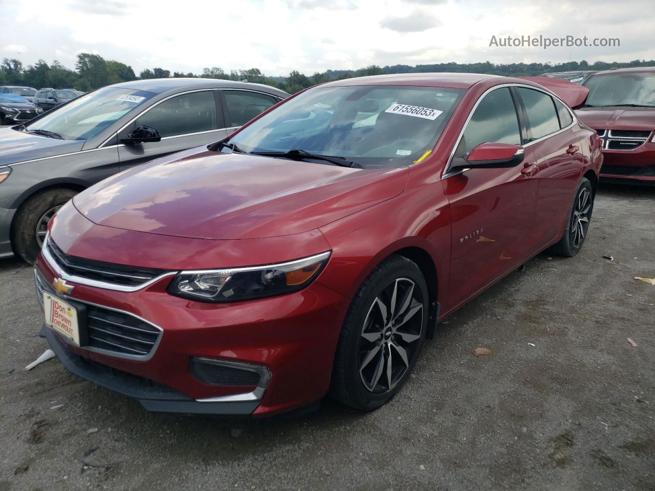 2018 Chevrolet Malibu Lt Red vin: 1G1ZD5ST6JF293393