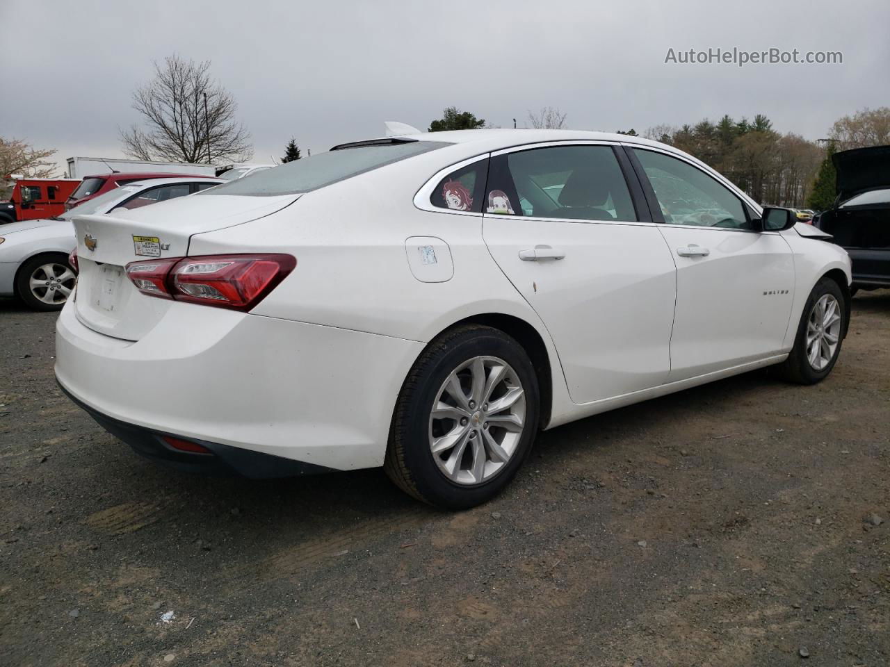 2021 Chevrolet Malibu Lt White vin: 1G1ZD5ST6MF004548