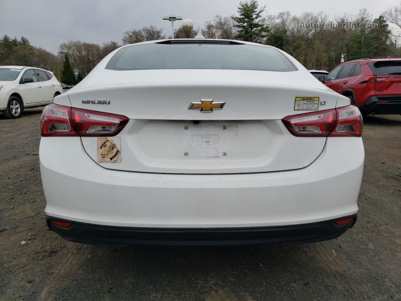 2021 Chevrolet Malibu Lt White vin: 1G1ZD5ST6MF004548