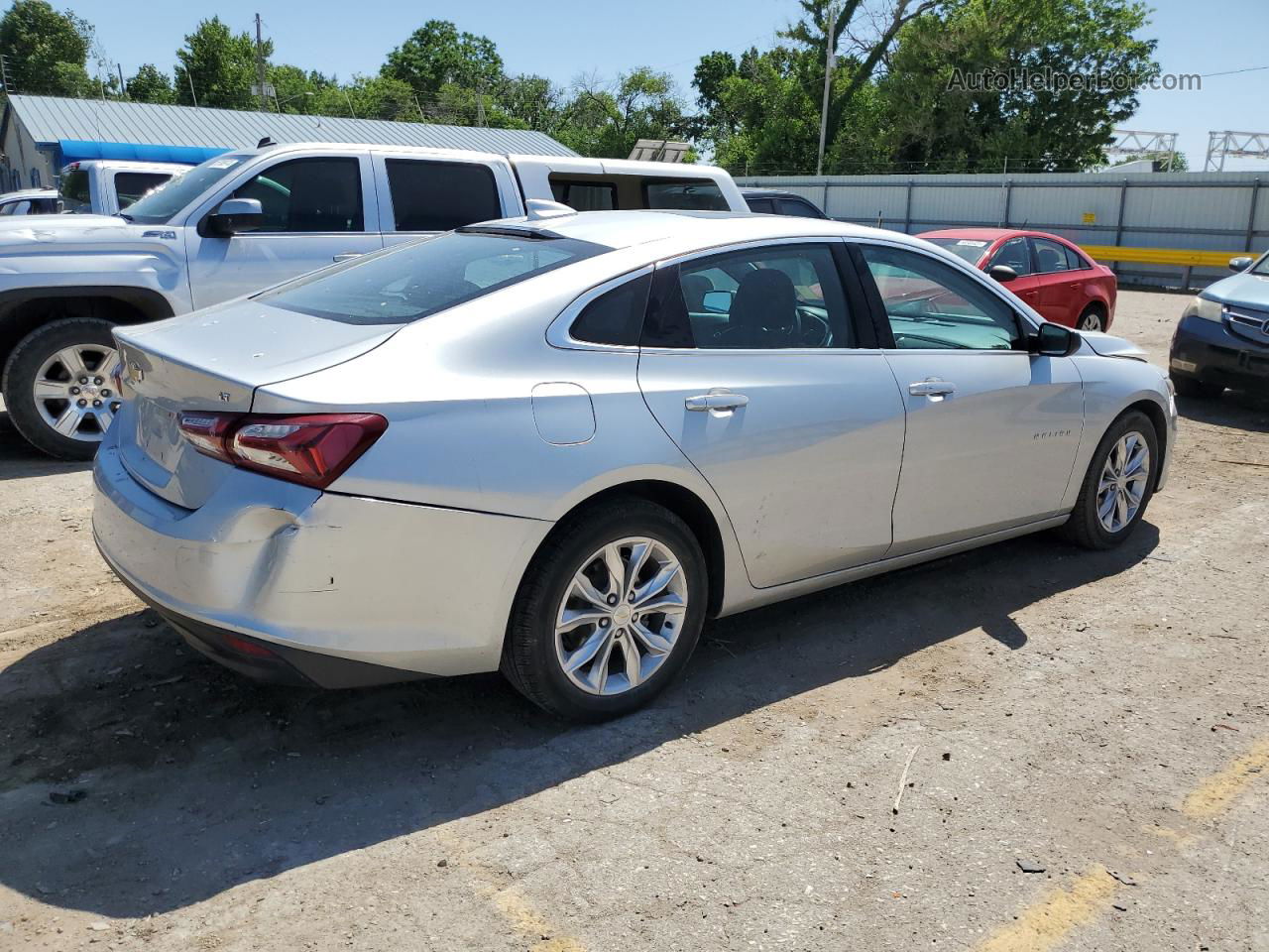 2021 Chevrolet Malibu Lt Silver vin: 1G1ZD5ST6MF007076