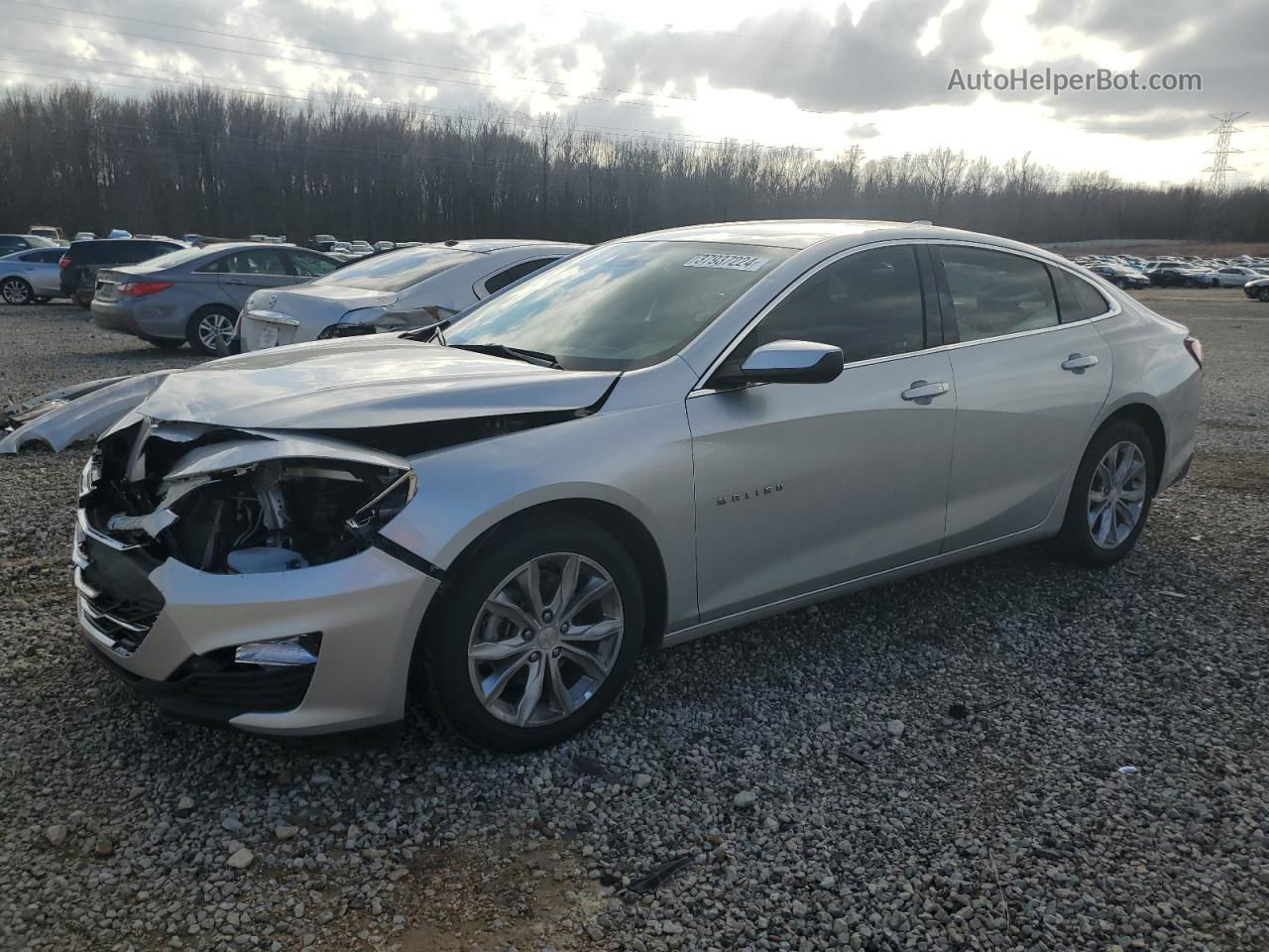 2021 Chevrolet Malibu Lt Silver vin: 1G1ZD5ST6MF010902