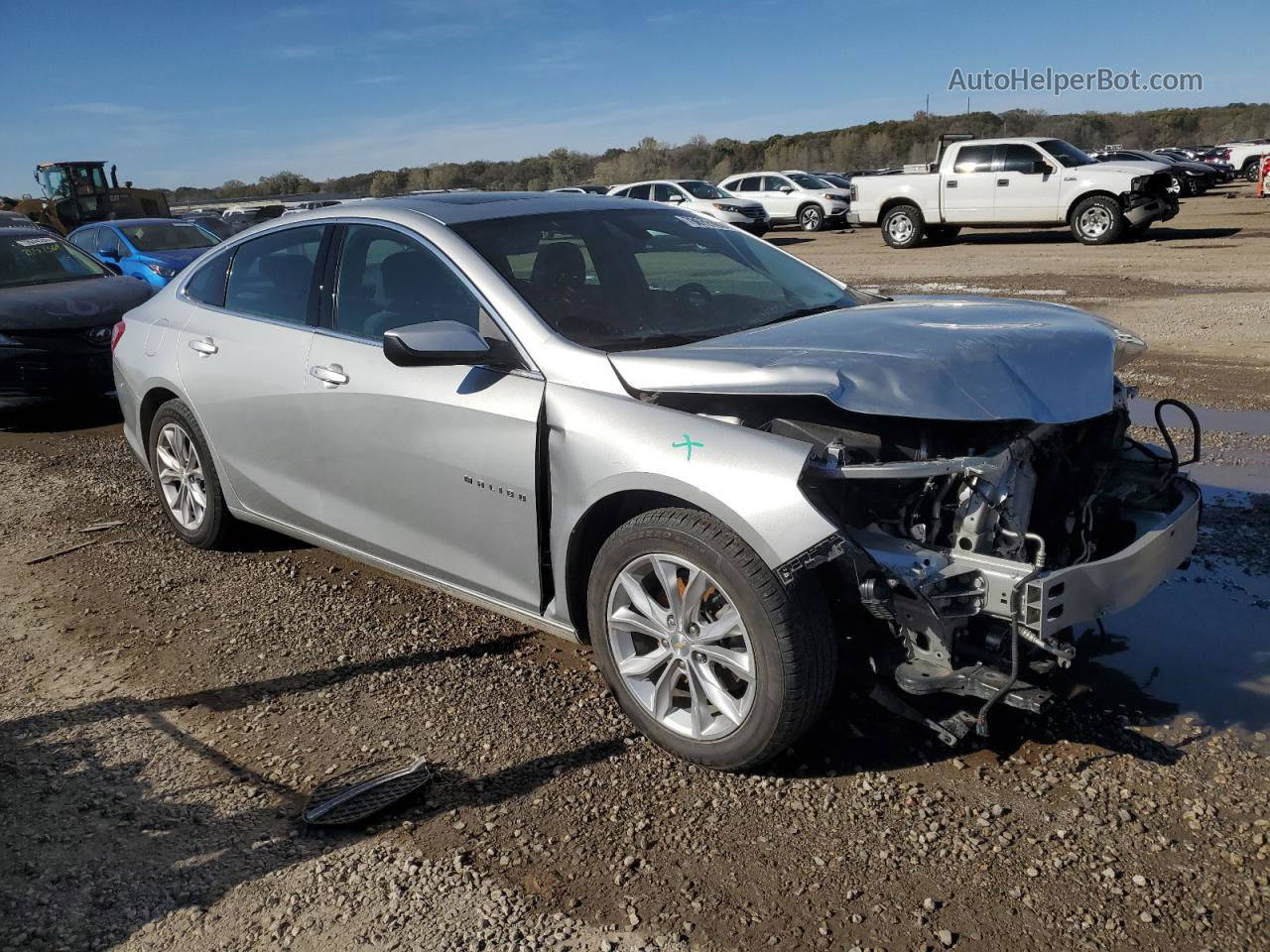 2021 Chevrolet Malibu Lt Silver vin: 1G1ZD5ST6MF028994