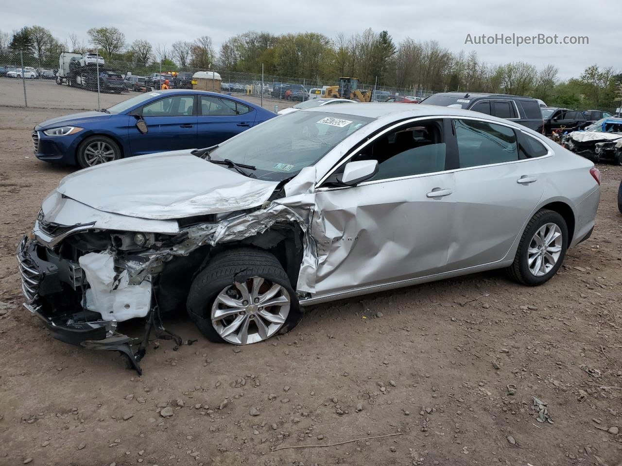 2021 Chevrolet Malibu Lt Серебряный vin: 1G1ZD5ST6MF063776