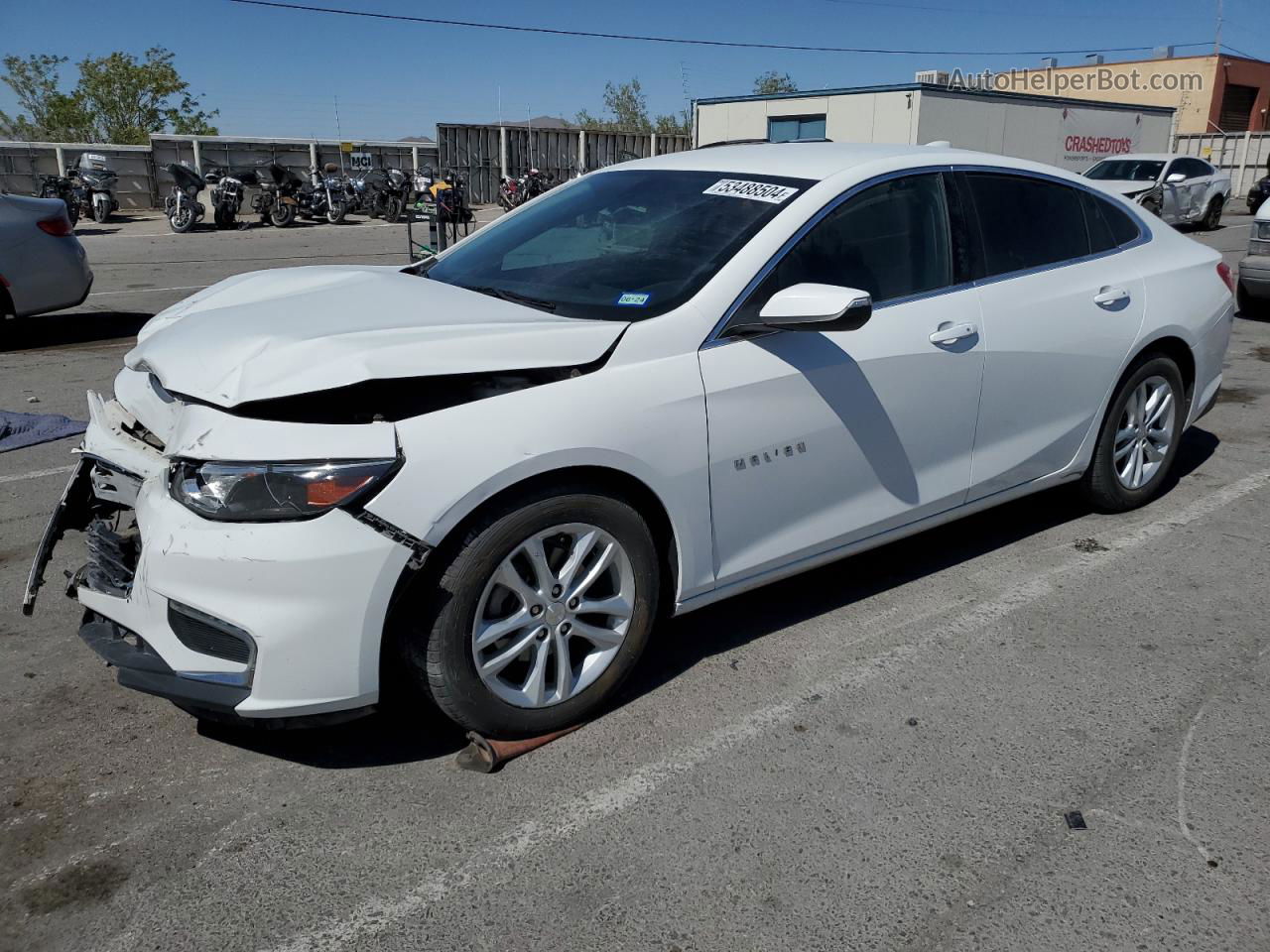 2018 Chevrolet Malibu Lt Белый vin: 1G1ZD5ST7JF104668