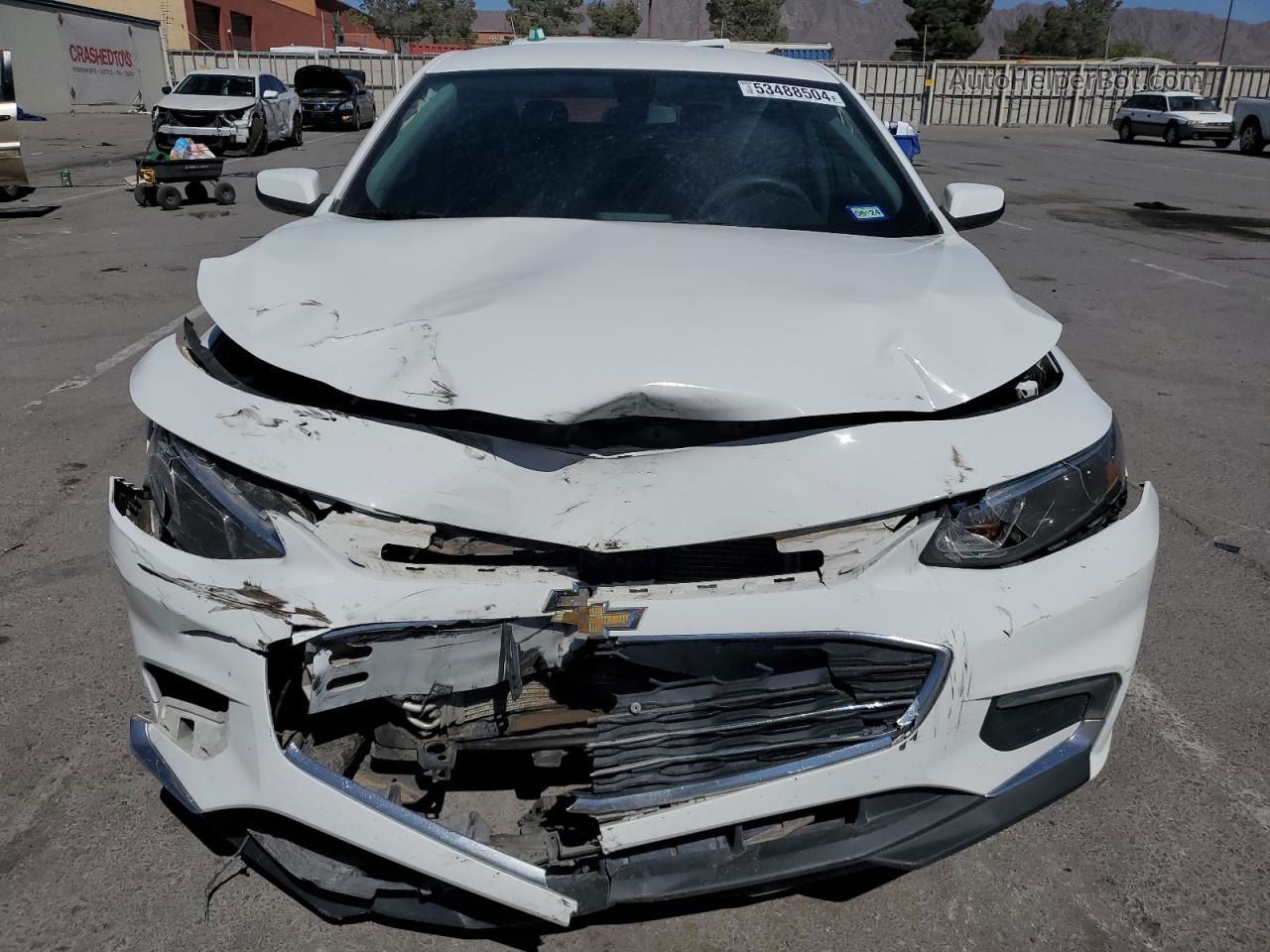 2018 Chevrolet Malibu Lt White vin: 1G1ZD5ST7JF104668