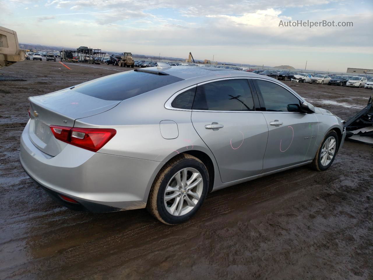 2018 Chevrolet Malibu Lt Серебряный vin: 1G1ZD5ST7JF168709