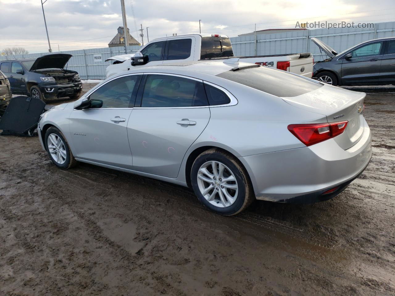 2018 Chevrolet Malibu Lt Silver vin: 1G1ZD5ST7JF168709