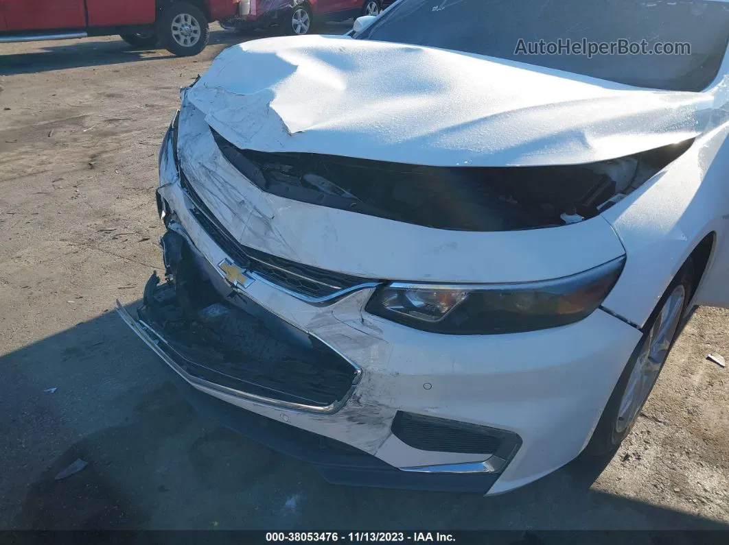 2018 Chevrolet Malibu Lt White vin: 1G1ZD5ST7JF184604