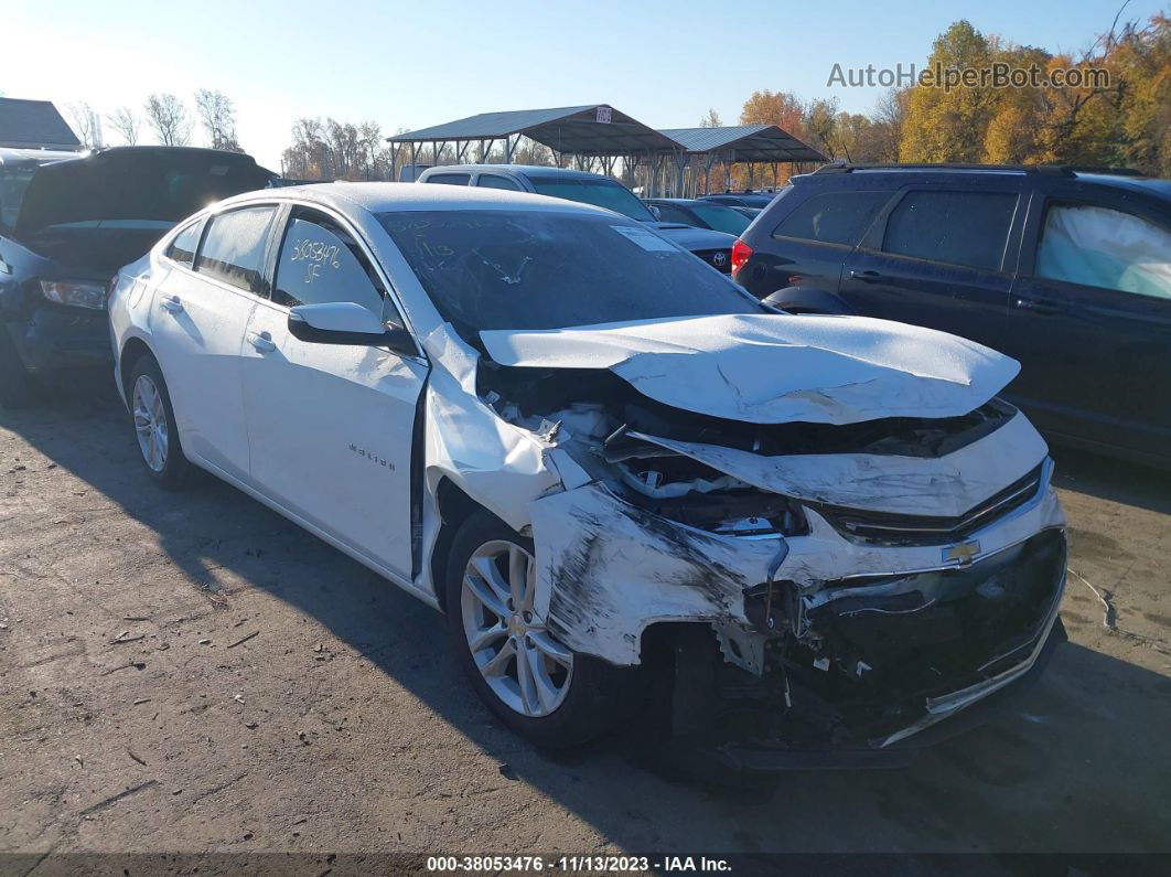 2018 Chevrolet Malibu Lt White vin: 1G1ZD5ST7JF184604