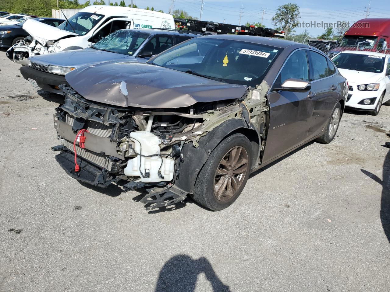 2018 Chevrolet Malibu Lt Золотой vin: 1G1ZD5ST7JF234465