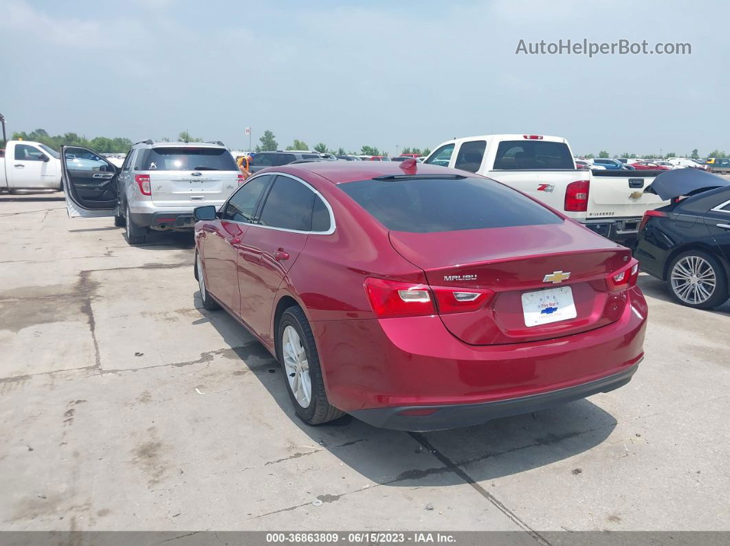 2018 Chevrolet Malibu Lt Burgundy vin: 1G1ZD5ST7JF241125