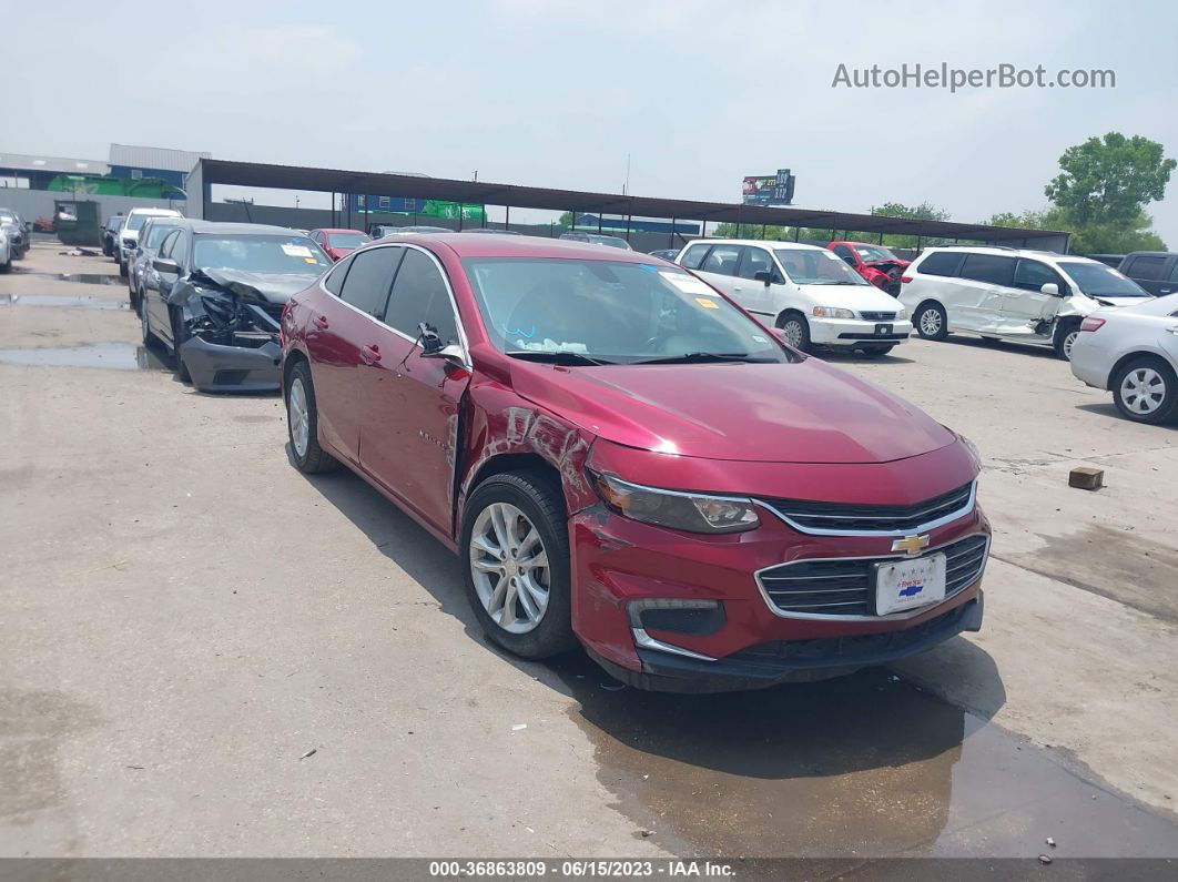 2018 Chevrolet Malibu Lt Burgundy vin: 1G1ZD5ST7JF241125