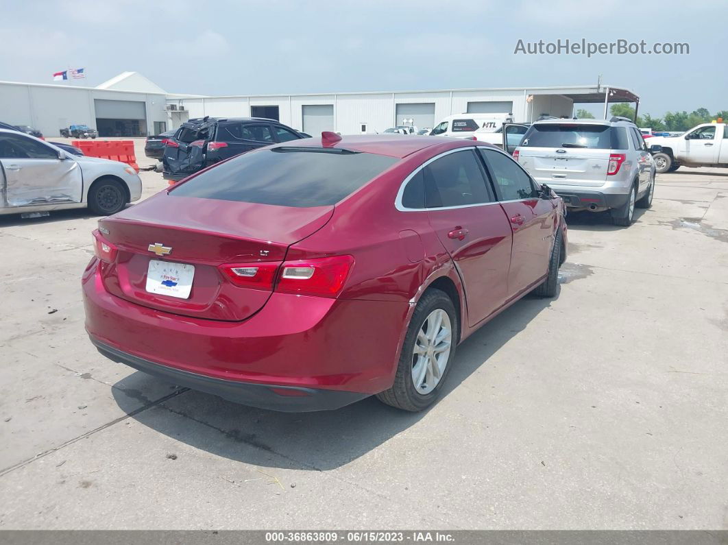 2018 Chevrolet Malibu Lt Burgundy vin: 1G1ZD5ST7JF241125