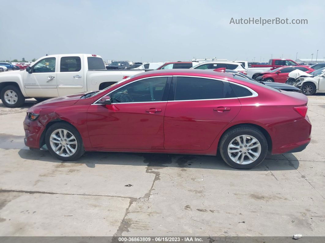 2018 Chevrolet Malibu Lt Burgundy vin: 1G1ZD5ST7JF241125